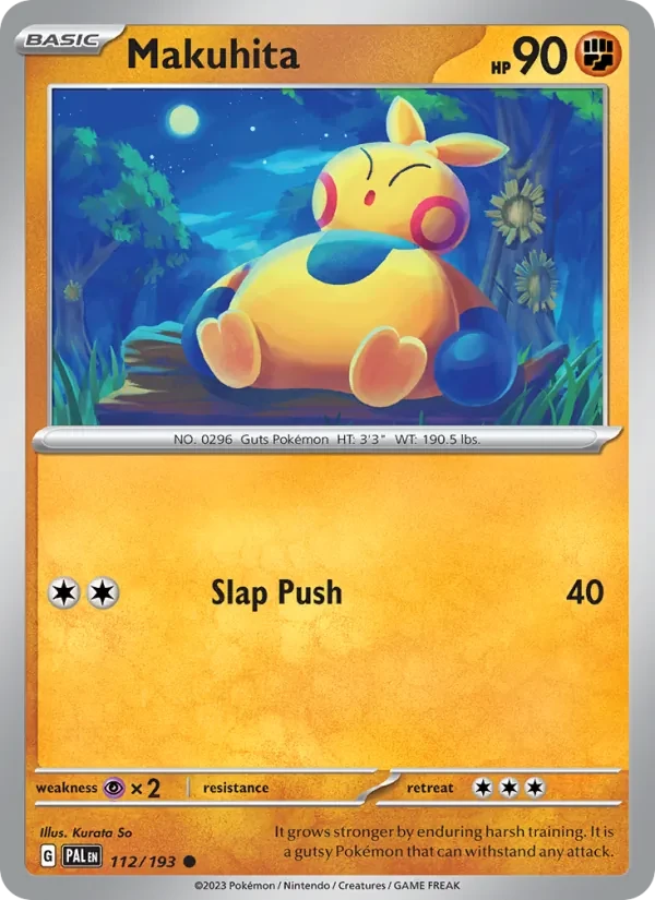 Makuhita 112/193 Paldea Evolved Pokémon card