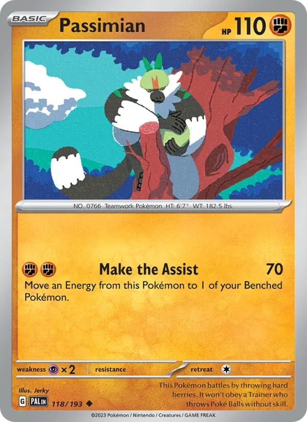Passimian 118/193 Paldea Evolved Pokémon card