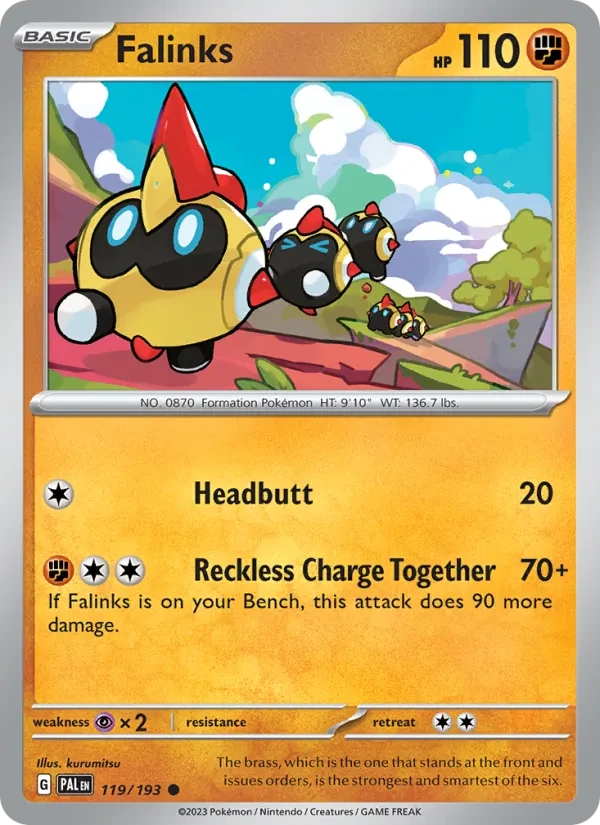 Falinks 119/193 Paldea Evolved Pokémon card