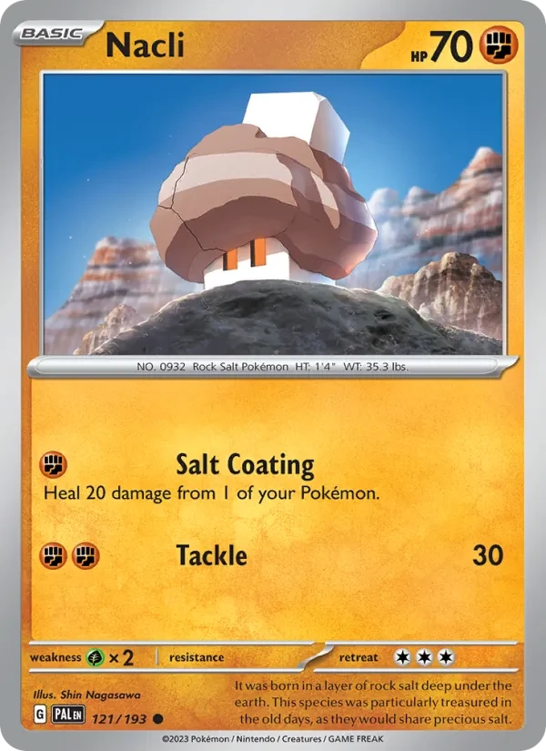 Nacli 121/193 Paldea Evolved Pokémon card
