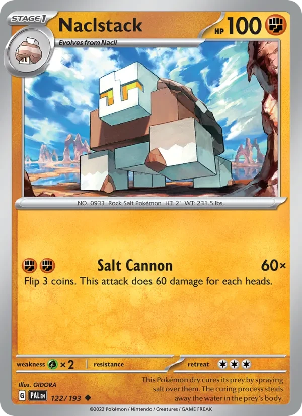 Carte Pokémon Naclstack 122/193 Paldea Evolved