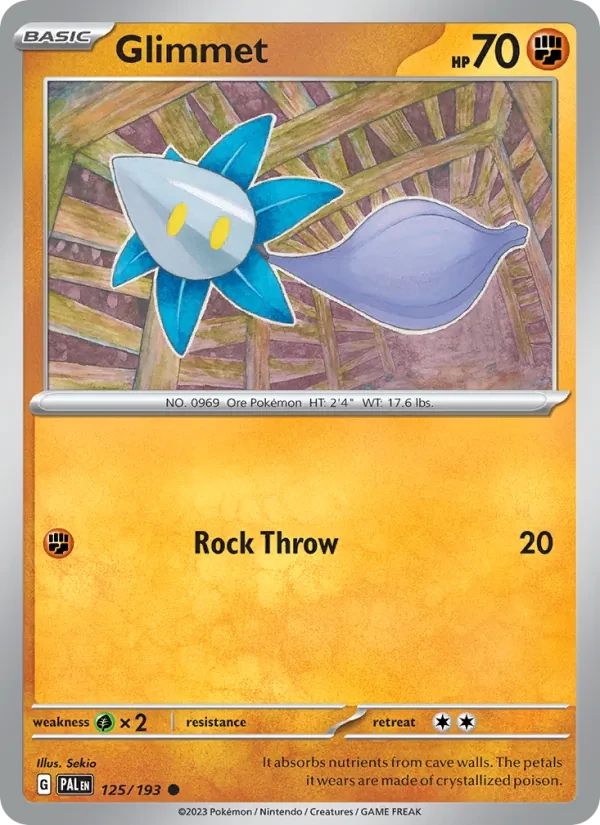 Glimmet 125/193 Paldea Evolved Pokémon card