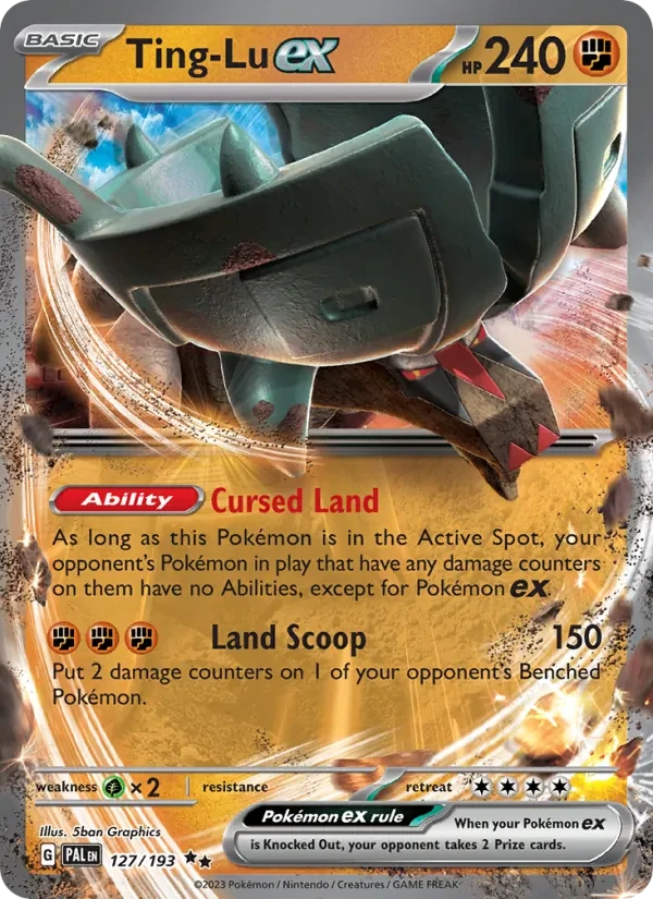 Ting-Lu ex 127/193 Paldea Evolved Pokémon card