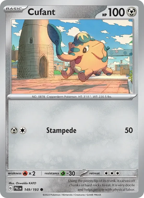 Cufant 149/193 Paldea Evolved Pokémon Karte