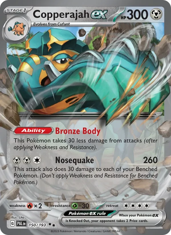 Copperajah ex 150/193 Paldea Evolved Pokémon card