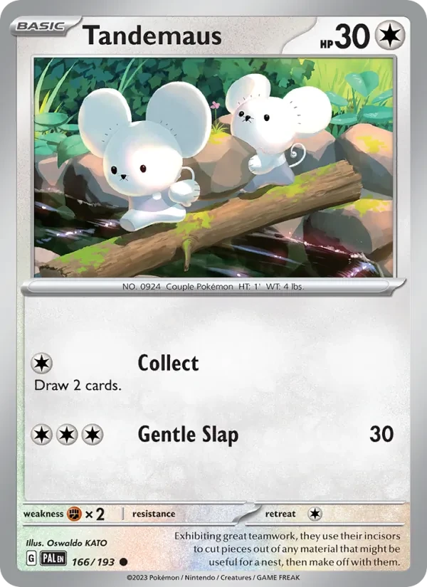Tandemaus 166/193 Paldea Evolved Pokémon Karte