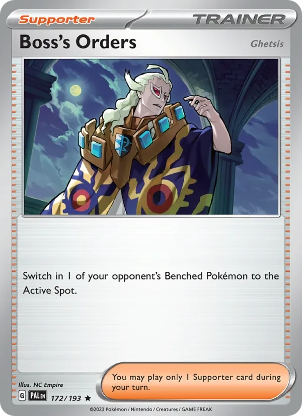 Boss's Orders 172/193 Paldea Evolved Pokémon card