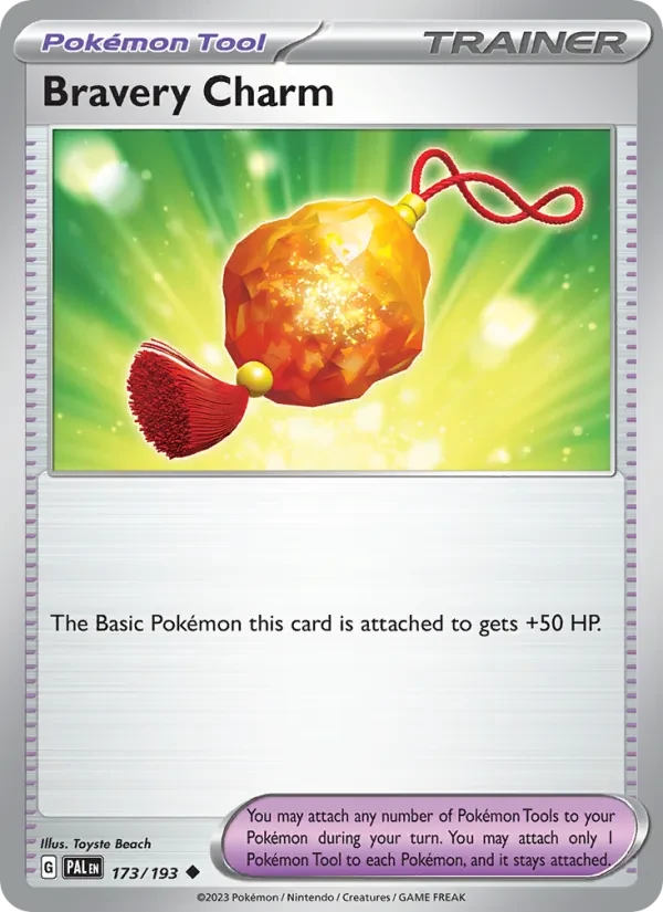 Bravery Charm 173/193 Paldea Evolved Pokémon card