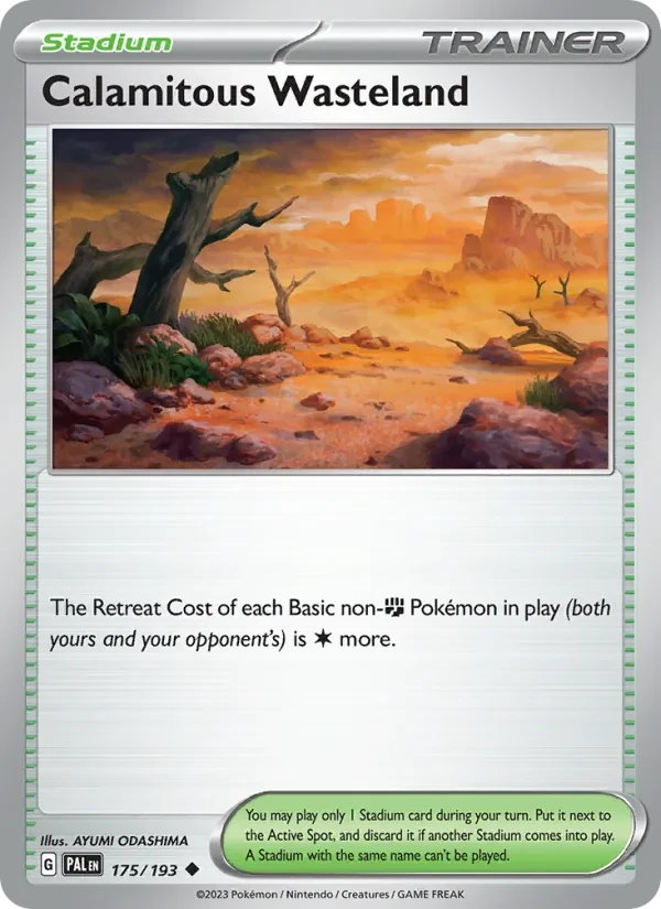 Calamitous Wasteland 175/193 Paldea Evolved Pokémon card