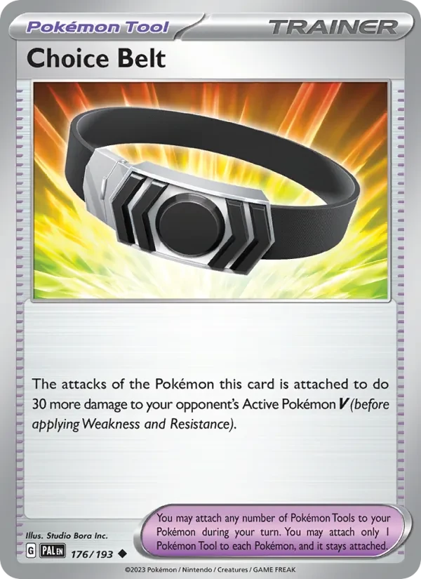 Choice Belt 176/193 Paldea Evolved Pokémon card