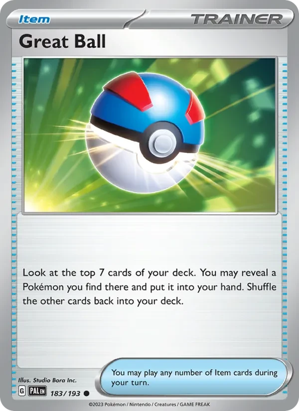 Great Ball 183/193 Paldea Evolved Pokémon card