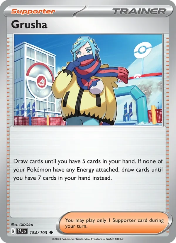 Grusha 184/193 Paldea Evolved Pokémon card