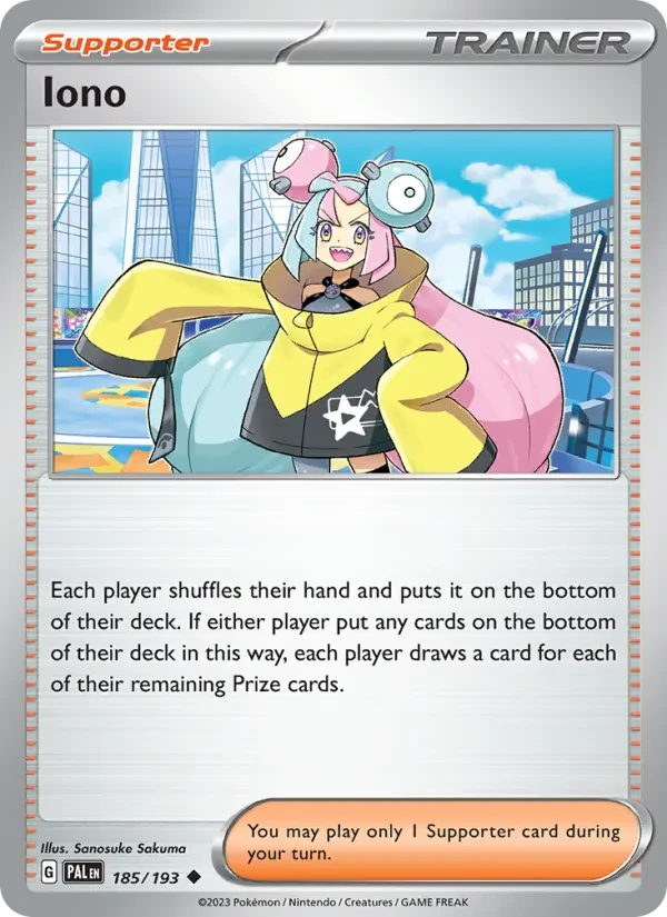 Iono 185/193 Paldea Evolved Pokémon Karte