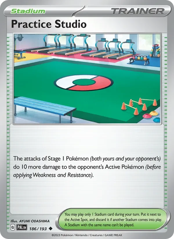 Practice Studio 186/193 Paldea Evolved Pokémon card