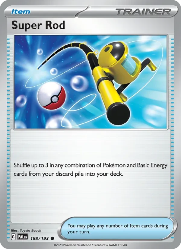 Super Rod 188/193 Paldea Evolved Pokémon card