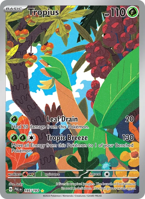 Tropius 195/193 Paldea Evolved Pokémon card