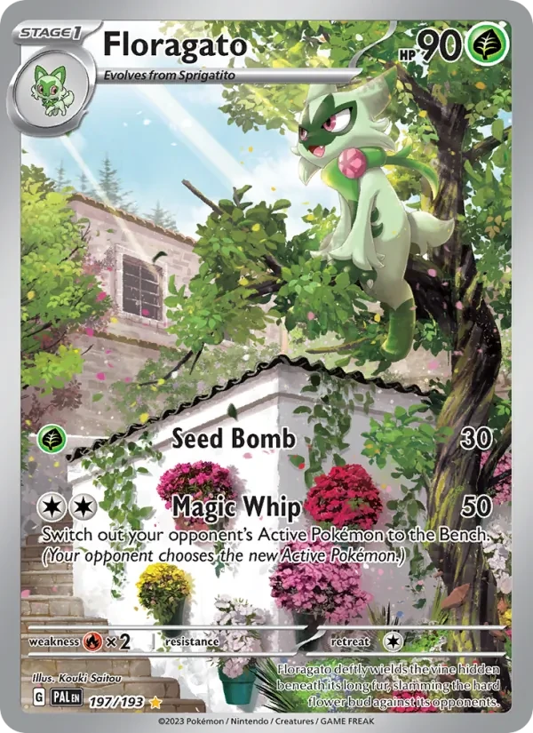 Floragato 197/193 Paldea Evolved Pokémon card