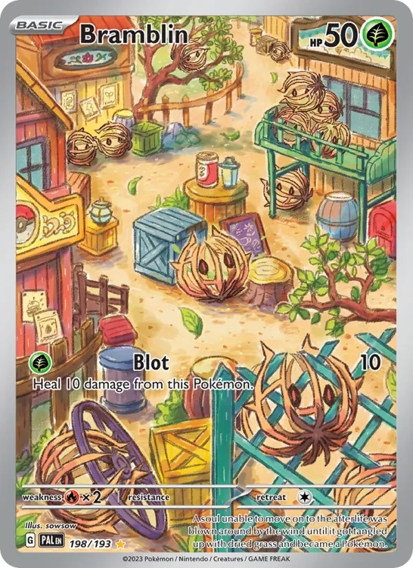 Bramblin 198/193 Paldea Evolved Pokémon card
