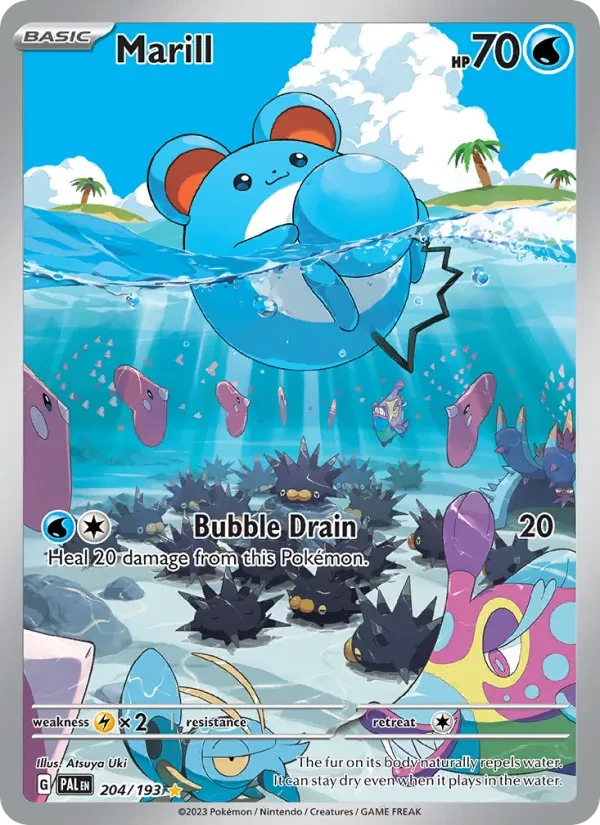 Marill 204/193 Paldea Evolved Pokémon card