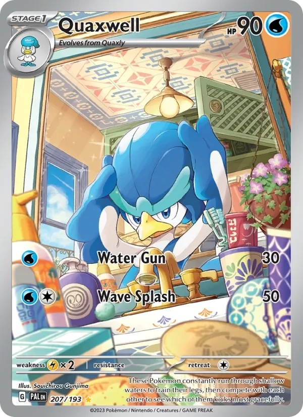 Quaxwell 207/193 Paldea Evolved Pokémon card
