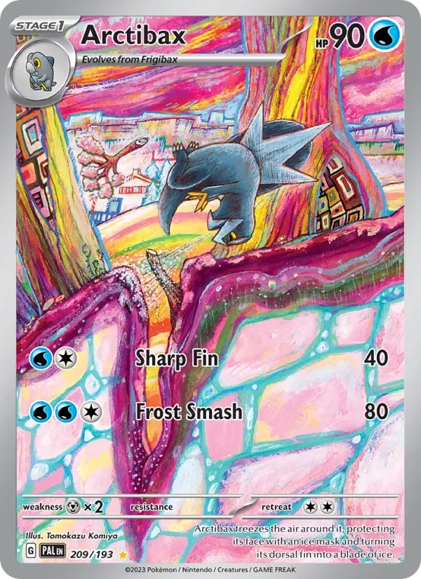 Arctibax 209/193 Paldea Evolved Pokémon card