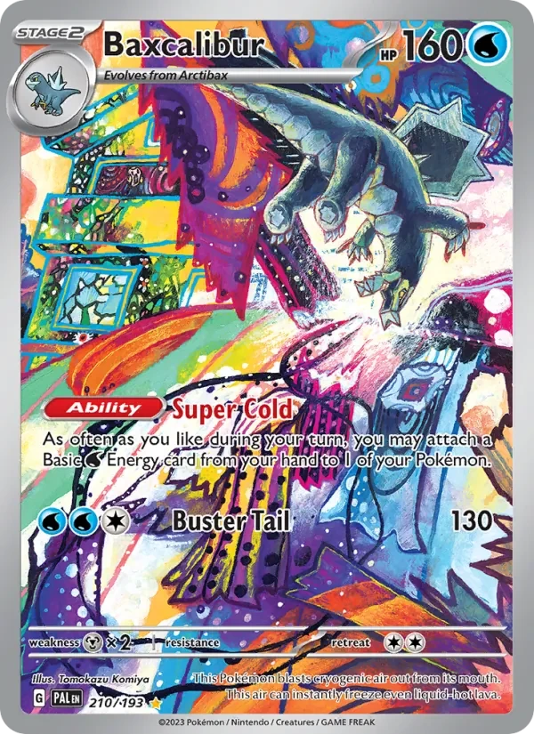 Baxcalibur 210/193 Paldea Evolved Pokémon card