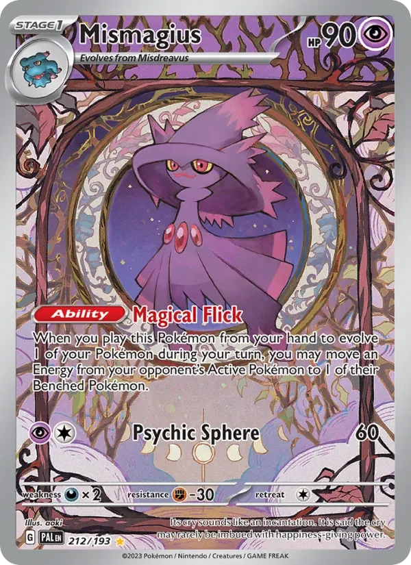 Mismagius 212/193 Paldea Evolved Pokémon card