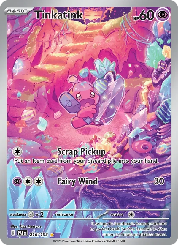 Tinkatink 216/193 Paldea Evolved Pokémon card