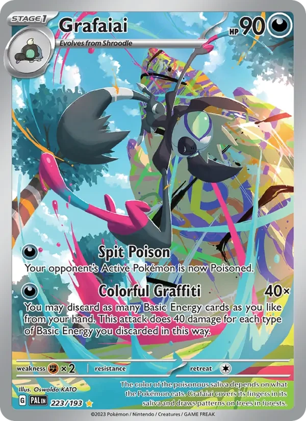 Grafaiai 223/193 Paldea Evolved Pokémon card