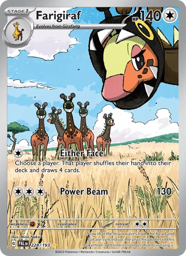 Farigiraf 228/193 Paldea Evolved Pokémon card