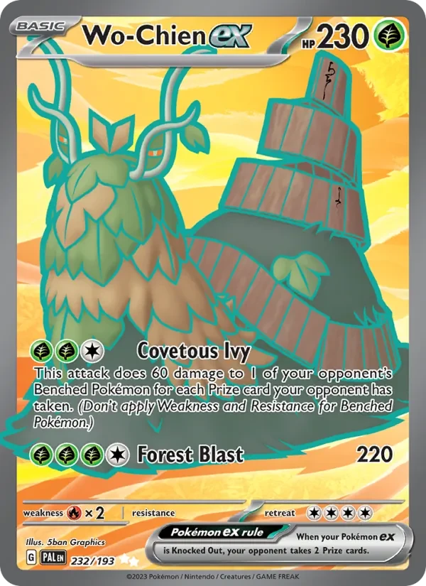 Wo-Chien ex 232/193 Paldea Evolved Pokémon Karte