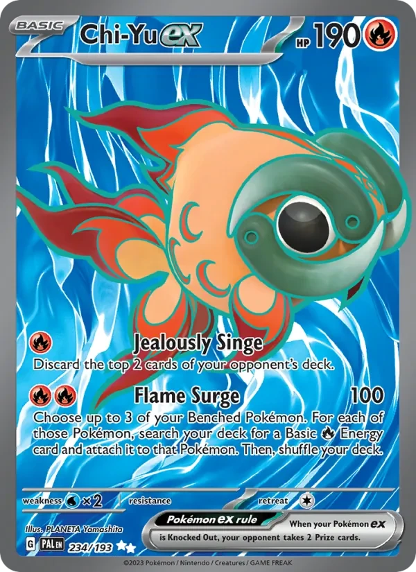 Chi-Yu ex 234/193 Paldea Evolved Pokémon card