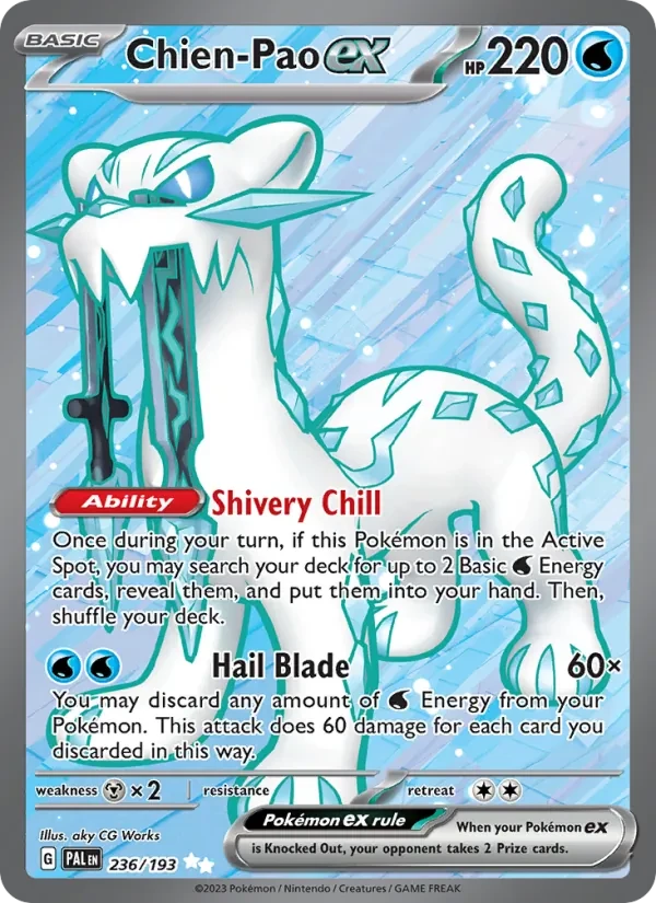 Chien-Pao ex 236/193 Paldea Evolved Pokémon Karte