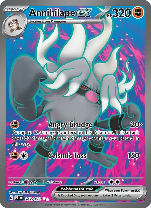 Annihilape ex 242/193 Paldea Evolved Pokémon card