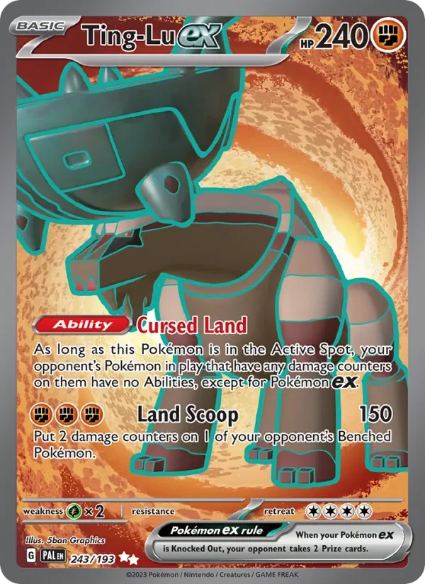 Ting-Lu ex 243/193 Paldea Evolved Pokémon Karte