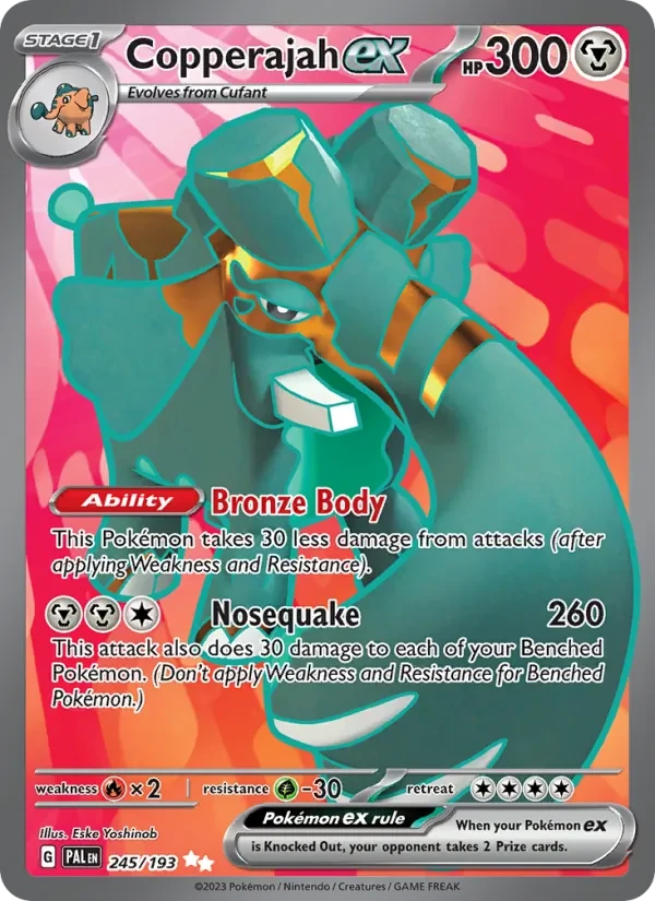 Copperajah ex 245/193 Paldea Evolved Pokémon card