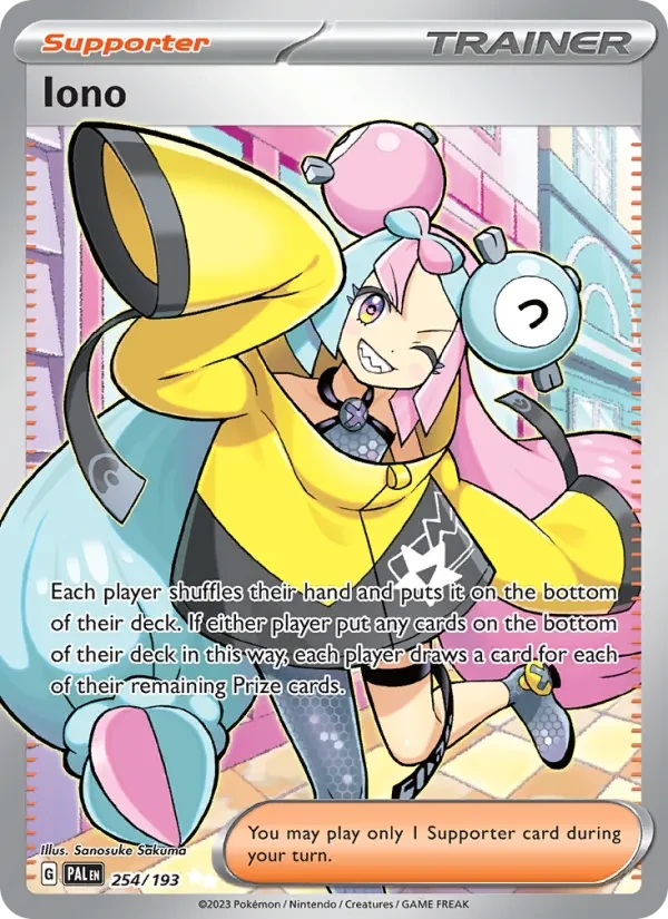 Iono 254/193 Paldea Evolved Pokémon card