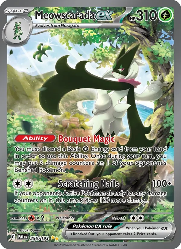 Meowscarada ex 256/193 Paldea Evolved Pokémon Karte