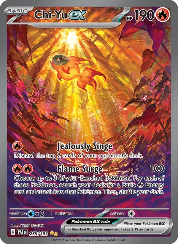 Chi-Yu ex 259/193 Paldea Evolved Pokémon card