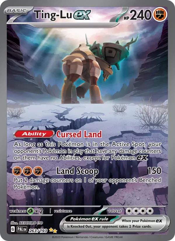 Ting-Lu ex 263/193 Paldea Evolved Pokémon card