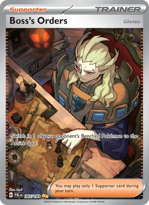 Boss's Orders 265/193 Paldea Evolved Pokémon card