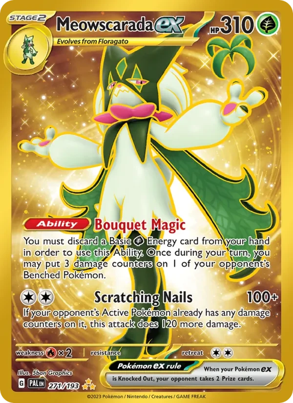 Meowscarada ex 271/193 Paldea Evolved Pokémon Karte
