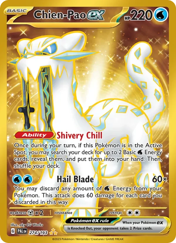 Chien-Pao ex 274/193 Paldea Evolved Pokémon card
