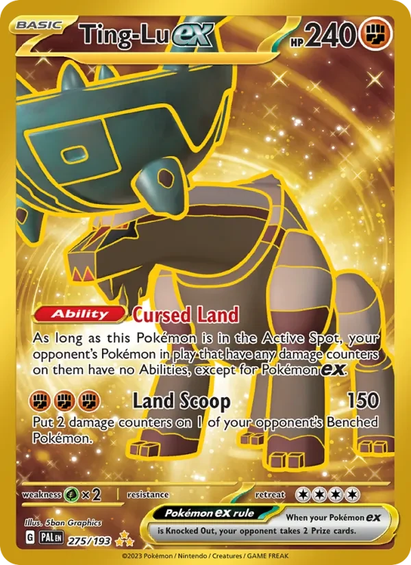 Ting-Lu ex 275/193 Paldea Evolved Pokémon card