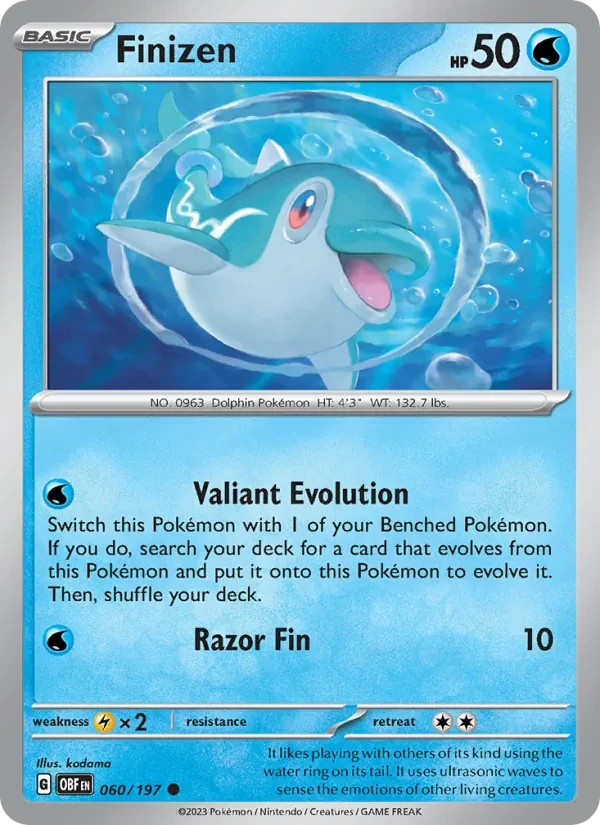 Finizen 060/197 Obsidian Flames Pokémon card