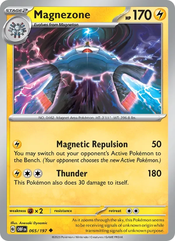Magnezone 065/197 Obsidian Flames Pokémon card