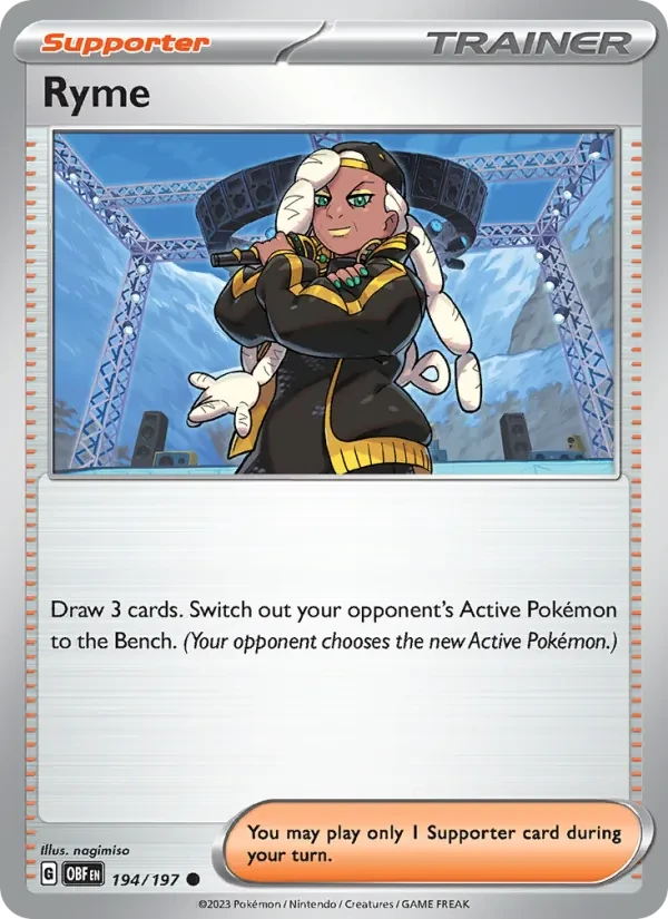 Ryme 194/197 Obsidian Flames Pokémon card
