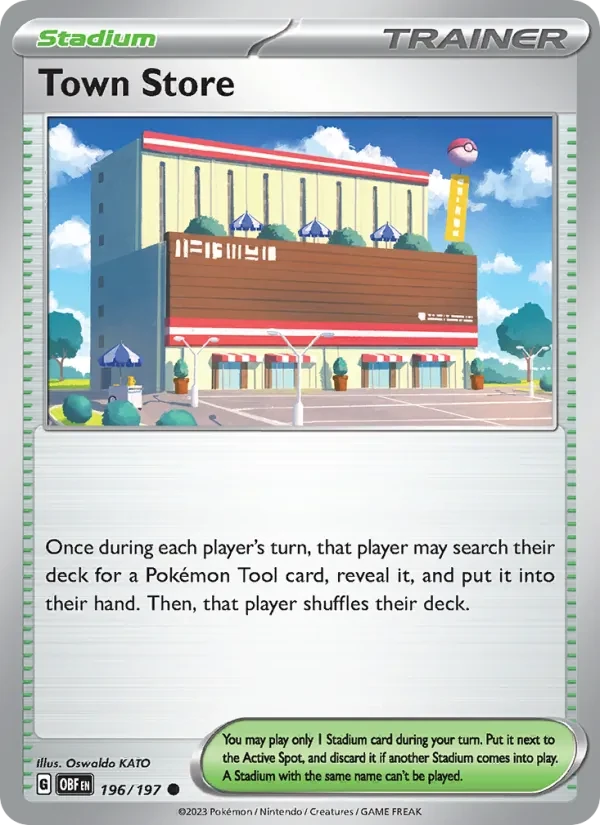 Town Store 196/197 Obsidian Flames Pokémon card