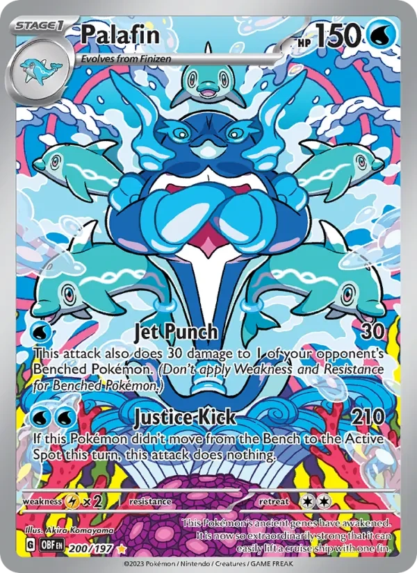 Palafin 200/197 Obsidian Flames Pokémon card