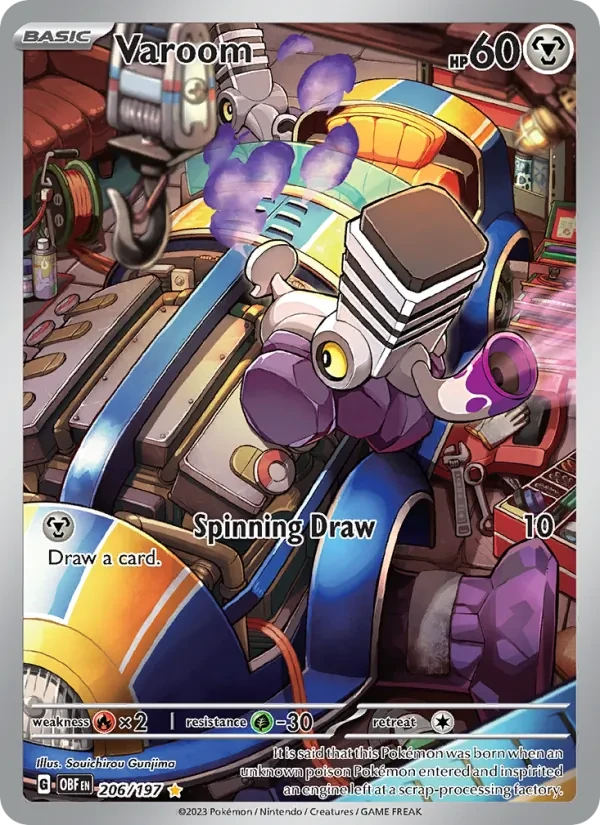 Varoom 206/197 Obsidian Flames Pokémon card